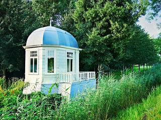 Außergewöhnliche Gartenhaus-Ideen press profile homify Rustikaler Balkon, Veranda & Terrasse