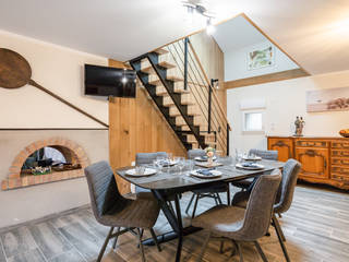 Création d’un charmant gîte dans une ancienne maison, relion conception relion conception Rustic style dining room