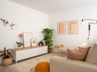 SE Apartment - Amadora, MUDA Home Design MUDA Home Design غرفة المعيشة