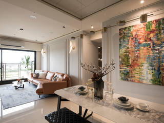 鉑金石韻, 北歐制作室內設計 北歐制作室內設計 现代客厅設計點子、靈感 & 圖片