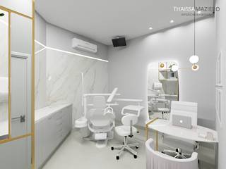 CLÍNICA ODONTOLÓGICA C.D, Thaissa Maziero - Interior Design Thaissa Maziero - Interior Design 商业空间 陶器