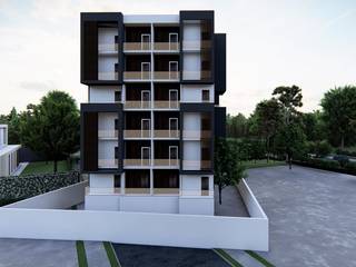 Group Housing Elevation and Design Development, Archplanest: House Design India Archplanest: House Design India منزل عائلي كبير