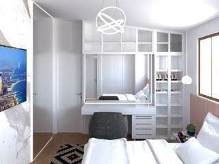 Dormitorio Juvenil, Burmester&Garcia Burmester&Garcia Habitaciones pequeñas