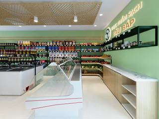 Clean food store project Dau Bap, Anviethouse Anviethouse Commercial spaces Wood Wood effect