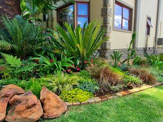 Tropical pavement garden, Young Landscape Design Studio Young Landscape Design Studio Jardines en la fachada