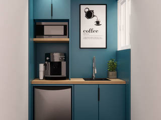 PANTRY | MO OFFICE FIT-OUT, KONCEPTO INTERIOR DESIGN STUDIO KONCEPTO INTERIOR DESIGN STUDIO Eclectische studeerkamer