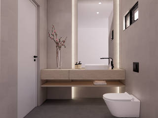 Powder Room | Office Fit-out, KONCEPTO INTERIOR DESIGN STUDIO KONCEPTO INTERIOR DESIGN STUDIO Commercial spaces