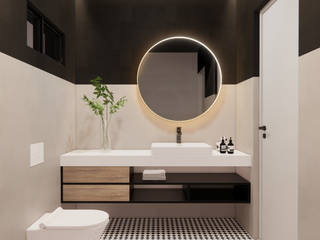 Powder Room | Office Fit-out, KONCEPTO INTERIOR DESIGN STUDIO KONCEPTO INTERIOR DESIGN STUDIO Spazi commerciali