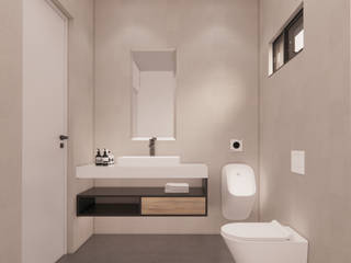 Powder Room | Office Fit-out, KONCEPTO INTERIOR DESIGN STUDIO KONCEPTO INTERIOR DESIGN STUDIO Ruang Komersial