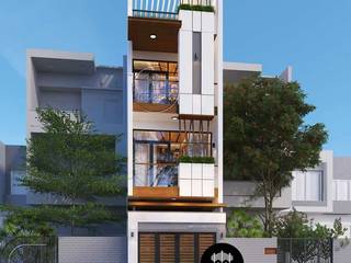 10 Mẫu nhà ống đẹp 3 tầng 4m hiện đại sang trọng, NEOHouse NEOHouse Single family home