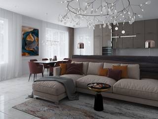 ЖК Новые Черёмушки , Dara Design Dara Design Eclectic style living room