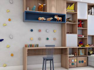 SJ - Quarto do filho, Atelier A4 - Arquitetura & Interiores Atelier A4 - Arquitetura & Interiores Boys Bedroom