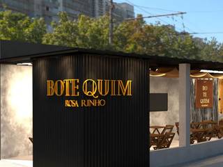 Botequim Rosarinho - Bar, Atelier A4 - Arquitetura & Interiores Atelier A4 - Arquitetura & Interiores Commercial spaces