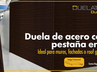 Duela C ideal para muros en interior y exterior!!!, Lamitec SA de CV Lamitec SA de CV Paredes e pisos minimalistas