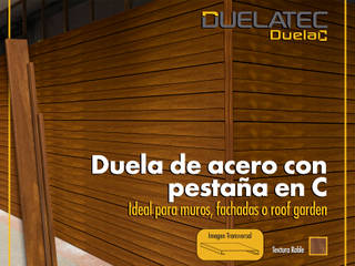 Duela C ideal para muros en interior y exterior!!!, Lamitec SA de CV Lamitec SA de CV 미니멀리스트 벽지 & 바닥