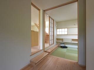 粟野のリノベ, 神谷建築スタジオ 神谷建築スタジオ Couloir, entrée, escaliers modernes