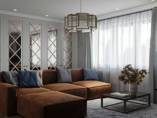 Дизайн квартиры — Единство противоположностей, Вира-АртСтрой Вира-АртСтрой Eclectic style living room