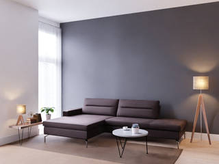Ecksofa in Casual Design Casarista Moderne Wohnzimmer Sofa nach maß, Sofa selbst zusammenstellen, Sofa-Konfigurator, Sofa konfigurieren, Couch, Wohnlandschaft, Eck-Sofa grau, Sofa, Couch