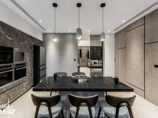 House N°5, Zendo 深度空間設計 Zendo 深度空間設計 Salas de jantar modernas