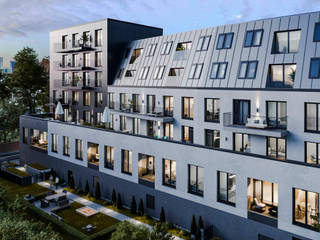 Exterior visualization of an apartment building, Render Vision Render Vision Multi-Family house