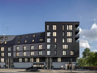 Exterior visualization of an apartment building, Render Vision Render Vision Multi-Family house