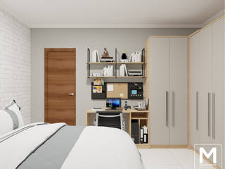 Suíte de Casal RJ, Mostavenco Arquitetura Mostavenco Arquitetura Industrial style bedroom