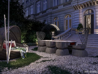 Private residence in France │ Outdoor, Diff.Studio Diff.Studio Zen garden