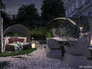 Private residence in France │ Outdoor, Diff.Studio Diff.Studio Zen garden