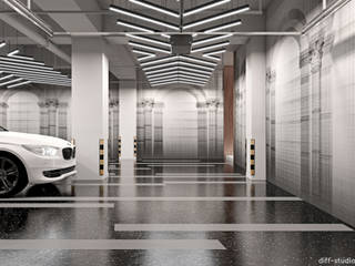 Car garage design, Diff.Studio Diff.Studio Vilas