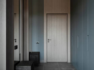 Квартира 90м в Новогорске, Дизайн бюро Татьяны Алениной Дизайн бюро Татьяны Алениной industrial style corridor, hallway & stairs