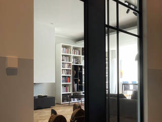 Renovatie appartement in Amstelveen, MEF Architect MEF Architect Phòng khách phong cách công nghiệp