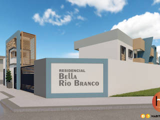 Residencial Bella Rio Branco., Habitus Arquitetura Habitus Arquitetura Nhà có sân thượng