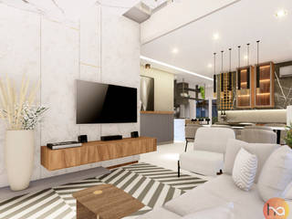 Living 02., Habitus Arquitetura Habitus Arquitetura Modern living room