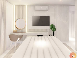 Suite 02., Habitus Arquitetura Habitus Arquitetura Chambre à coucher principale