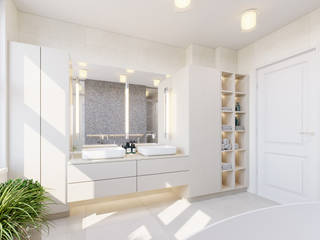 Design für ein Badezimmer , Lux-Design-Living Lux-Design-Living モダンスタイルの お風呂