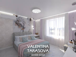 Спальня, Дизайнер интерьера Valentina Tarasova | DesignV Дизайнер интерьера Valentina Tarasova | DesignV Master bedroom