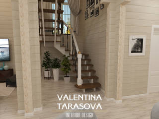 Проект деревянного дома, Дизайнер интерьера Valentina Tarasova | DesignV Дизайнер интерьера Valentina Tarasova | DesignV Living room