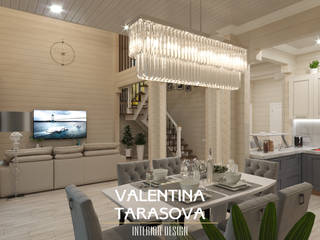 Проект деревянного дома, Дизайнер интерьера Valentina Tarasova | DesignV Дизайнер интерьера Valentina Tarasova | DesignV Living room