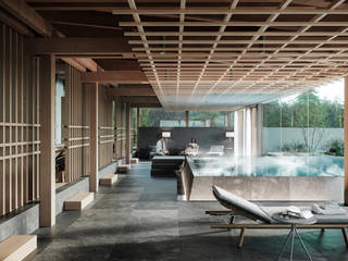Interior visualizations of a modern hotel in South Tirol, Render Vision Render Vision Other spaces
