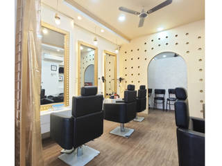 Salon interior design (vaishali nagar, Jaipur), Studio Kangri Studio Kangri Other spaces