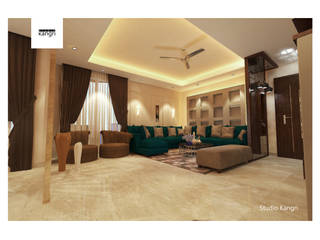 Contemporary theme interior for 3BHK (mahima elanza), Studio Kangri Studio Kangri Classic style dining room