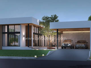 แบบบ้านชั้นเดียว สไตล์โมเดิร์นมินิมอล, AR93 Design AR93 Design Single family home