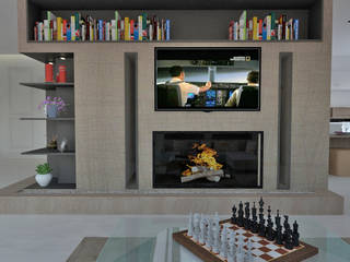 Suddivisione Villa Unifamiliare - Villino A, Cecilia Di Giovanni Design Cecilia Di Giovanni Design Modern Living Room