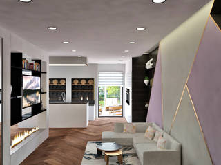 Suddivisione Villa Unifamiliare - Villino B, Cecilia Di Giovanni Design Cecilia Di Giovanni Design Modern Living Room