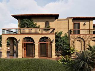 Villa Hacienda- Luxury Villa Design in Gurgaon, Chaukor Studio Chaukor Studio Villa