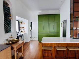 A Complete Kitchen Renovation, Turquoise Turquoise Cozinhas embutidas