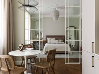 Дизайн и ремонт квартиры в ЖК «Счастье на Соколе» — Парижская квартира , Вира-АртСтрой Вира-АртСтрой Muebles de cocinas
