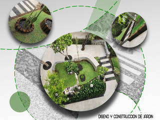 El jardín, poesía en el espacio, MVR ARQUITECTOS Diseño y Construcción MVR ARQUITECTOS Diseño y Construcción Jardim interior