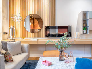 Showroom & Farbkonzept , Lux Design Living Interior Design Lux Design Living Interior Design モダンデザインの リビング