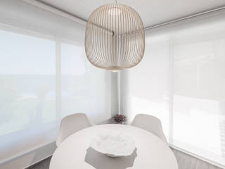 Estores enrollables en villa minimalista, Saxun Saxun Minimalist dining room
